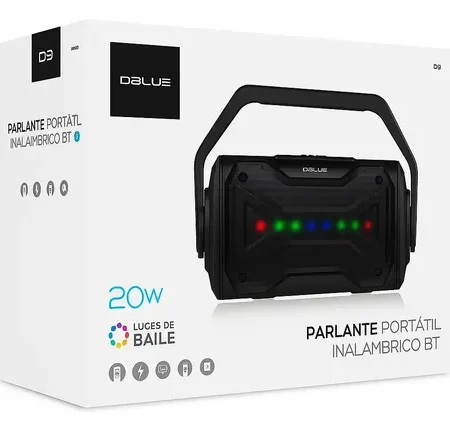 Parlante Portatil Bluetooth Inalambrico Rgb Dblue Dbsb10
