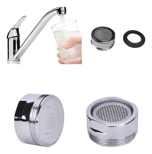 2 Roscas Boquillas Goma Grifos Cocina Baño Filtro Mei-11144