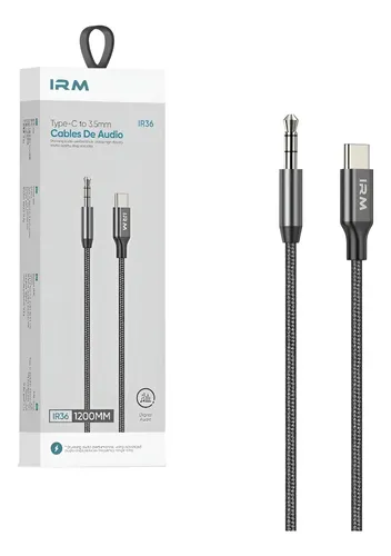 Cable Auxiliar Tipo C Jack 3.5mm Adaptador Audio Ir36