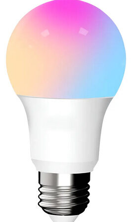 Ampolleta Lampara Led Rgb E27 Control Remoto Colores A80