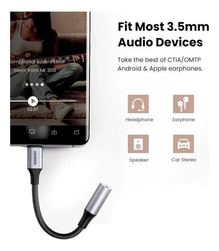 Adaptador De Audio Con Conector 3.5mm Para iPhone Irm Mu2