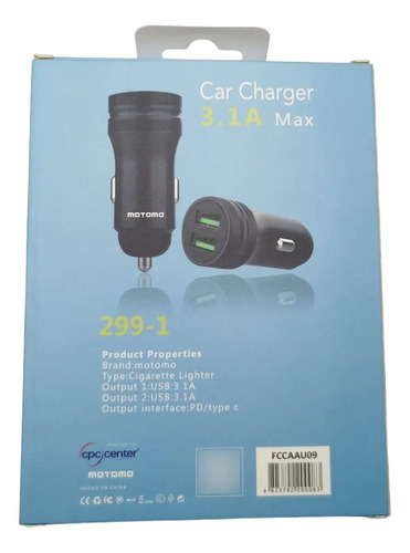 D_687202-MLA80223178468_112024-O.jpg Cargador De Auto 2 Usb 3.1a Motomo 299-1