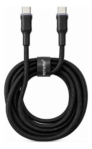 Cable Usb-c A Usb-c Trenzado 2 Metros 100w Carga Rapida