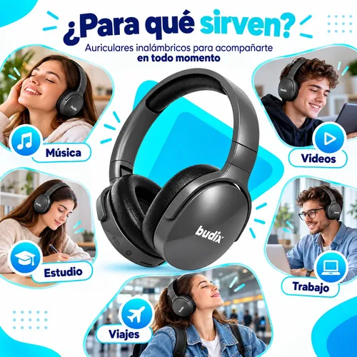 D_830369-MLC118693614839_102026-O.webp Audífonos Inalámbricos Bluetooth Con Almohadillas
