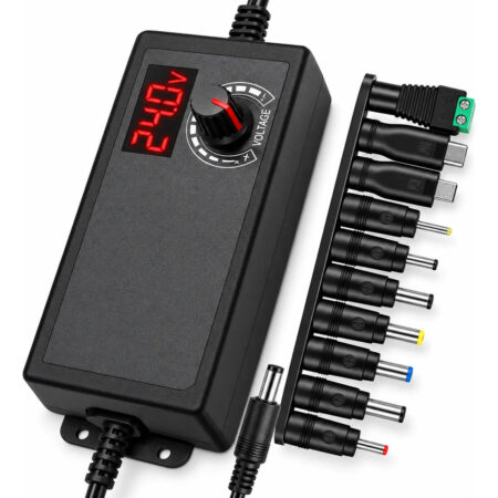 Adaptador Transformador De Energia 3v-24v Multipuntas Negro