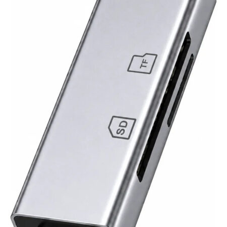 Lector De Tarjetas Lightning + Usb-c Sd/tf Multifuncion Gris Oscuro