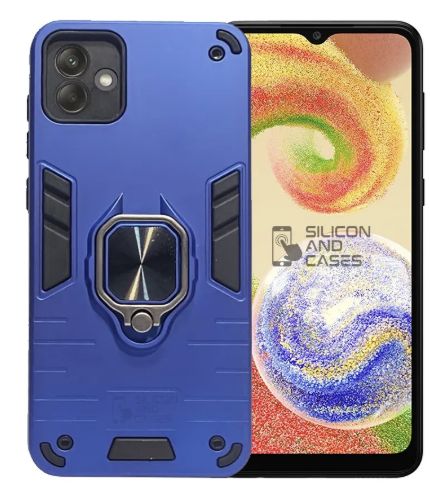 Carcasa con anillo Samsung A04 y A04e azul