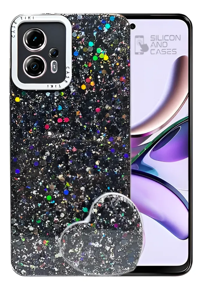 Carcasa para Motorola G13 Glitter Incluye Pop Socket — vista 2