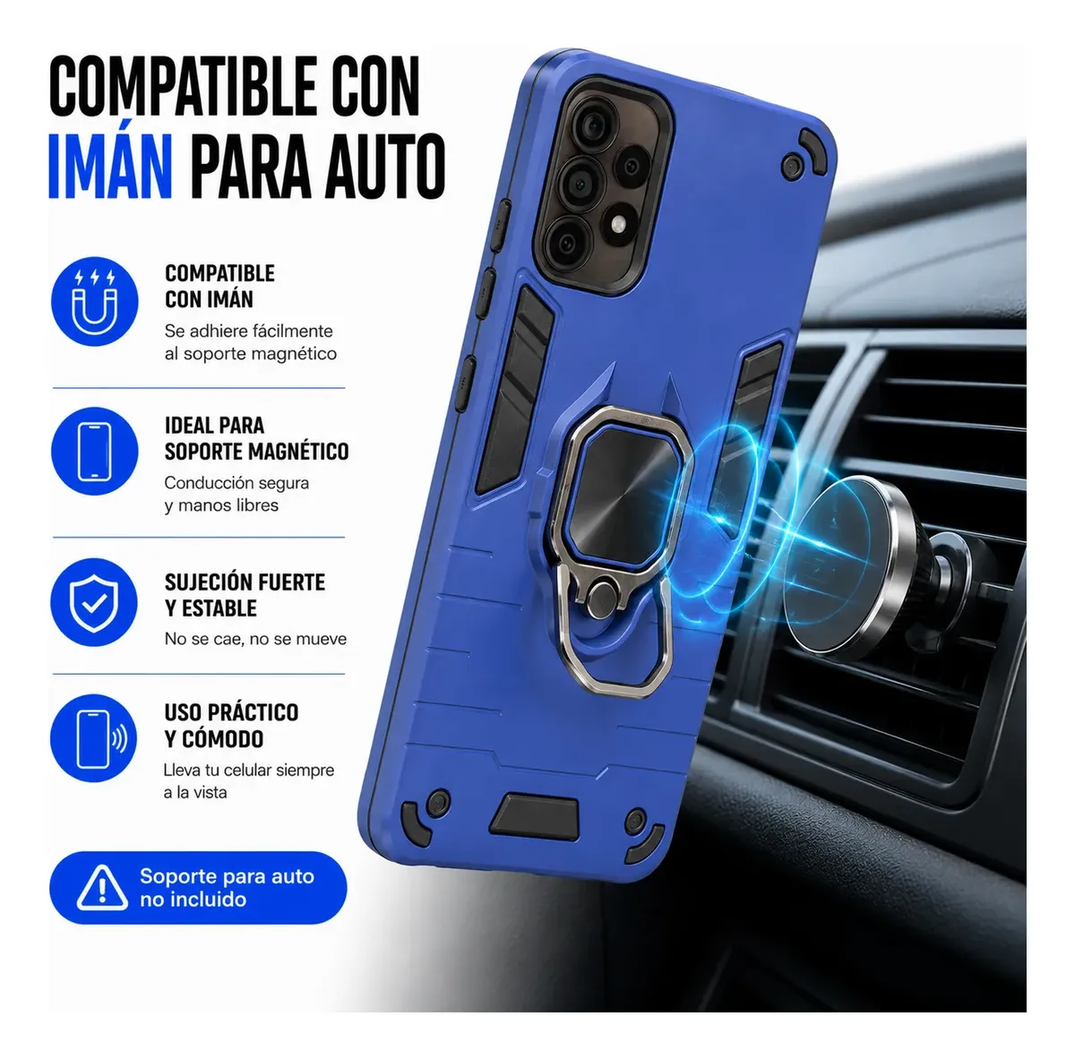 Carcasa para Samsung A53 5G Anillo Antigolpe Doble Colores — vista 6 Carcasa para Samsung A53 5G Anillo Antigolpe Doble Colores — vista 6