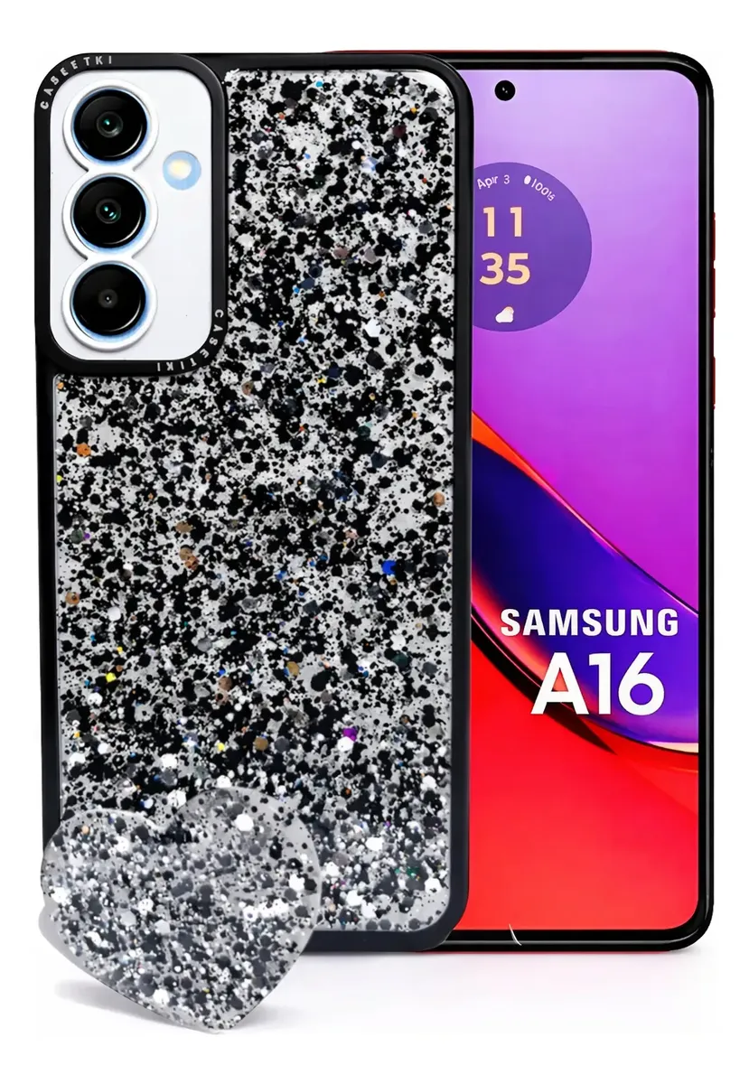 Carcasa para Samsung A16 Glitter Incluye Pop Socket — vista 3 Carcasa para Samsung A16 Glitter Incluye Pop Socket — vista 3