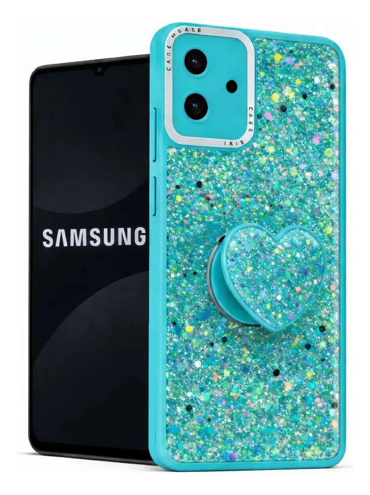 Carcasa para Samsung A07 Glitter Brillo Con Pop Socket — vista 2