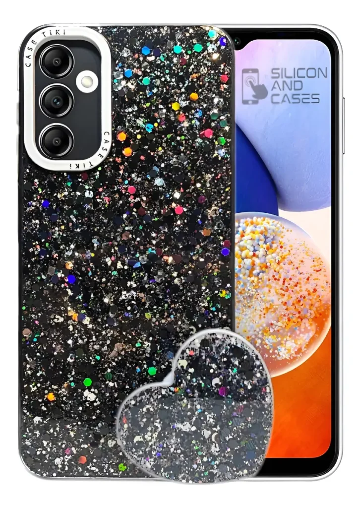 Carcasa para Samsung A14 4G/5G Glitter Incluye Pop Socket — vista 2