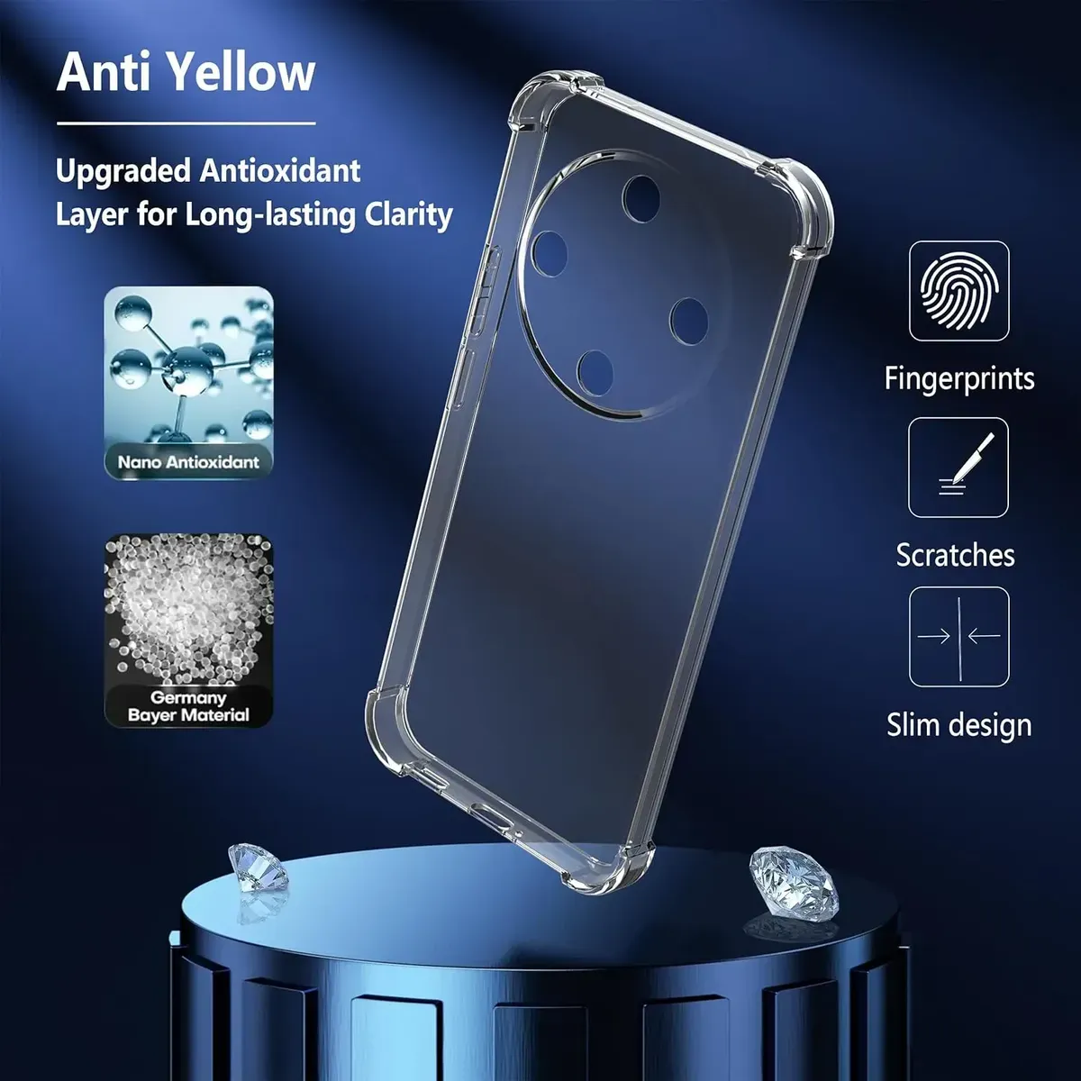 Carcasa Transparente Antigolpe para Honor Magic 8 Lite — vista 5 Carcasa Transparente Antigolpe para Honor Magic 8 Lite — vista 5