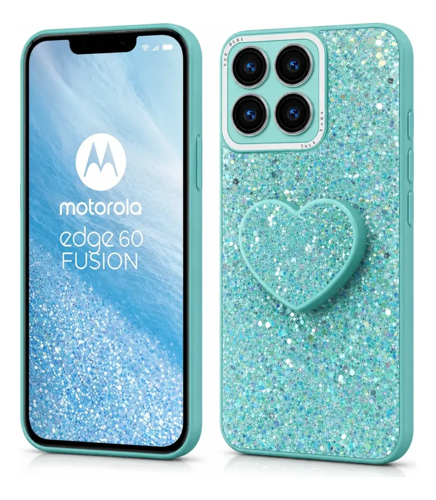 Carcasa para Motorola Edge 60 Fusion Glitter Brillo Incluye Pop Socket — vista 2