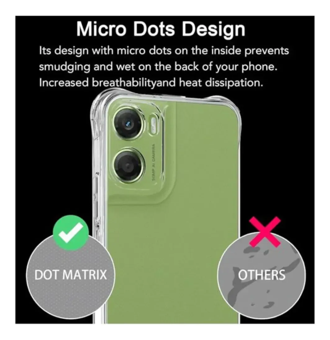 Carcasa Transparente Antigolpe para Motorola G06 — vista 5 Carcasa Transparente Antigolpe para Motorola G06 — vista 5
