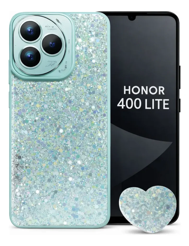 Carcasa para Honor 400 Lite Glitter Brillo Con Pop Socket — vista 2