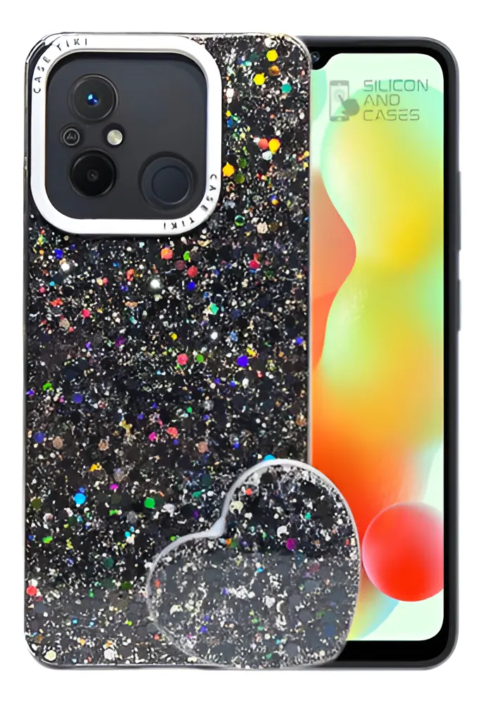 Carcasa para Xiaomi Redmi 12C Glitter Incluye Pop Socket — vista 2