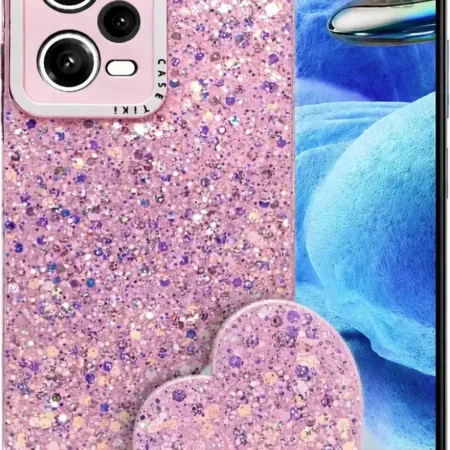 Carcasa para Xiaomi Redmi Note 12 Pro 5G Glitter Pop Socket