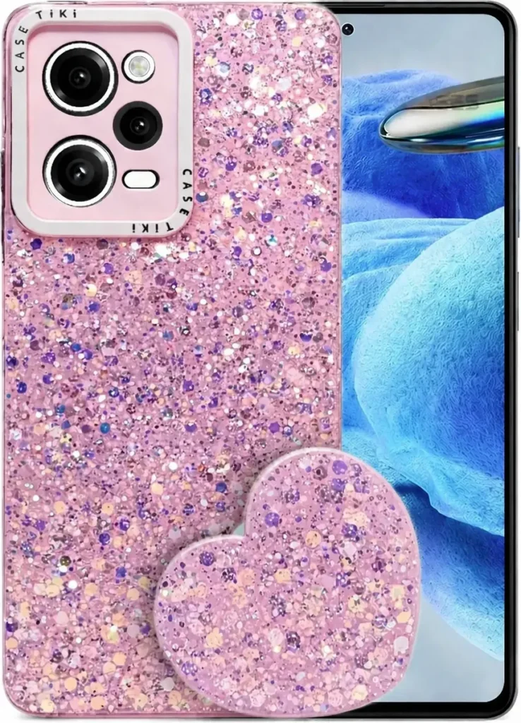 Carcasa para Xiaomi Redmi Note 12 Pro 5G Glitter Pop Socket