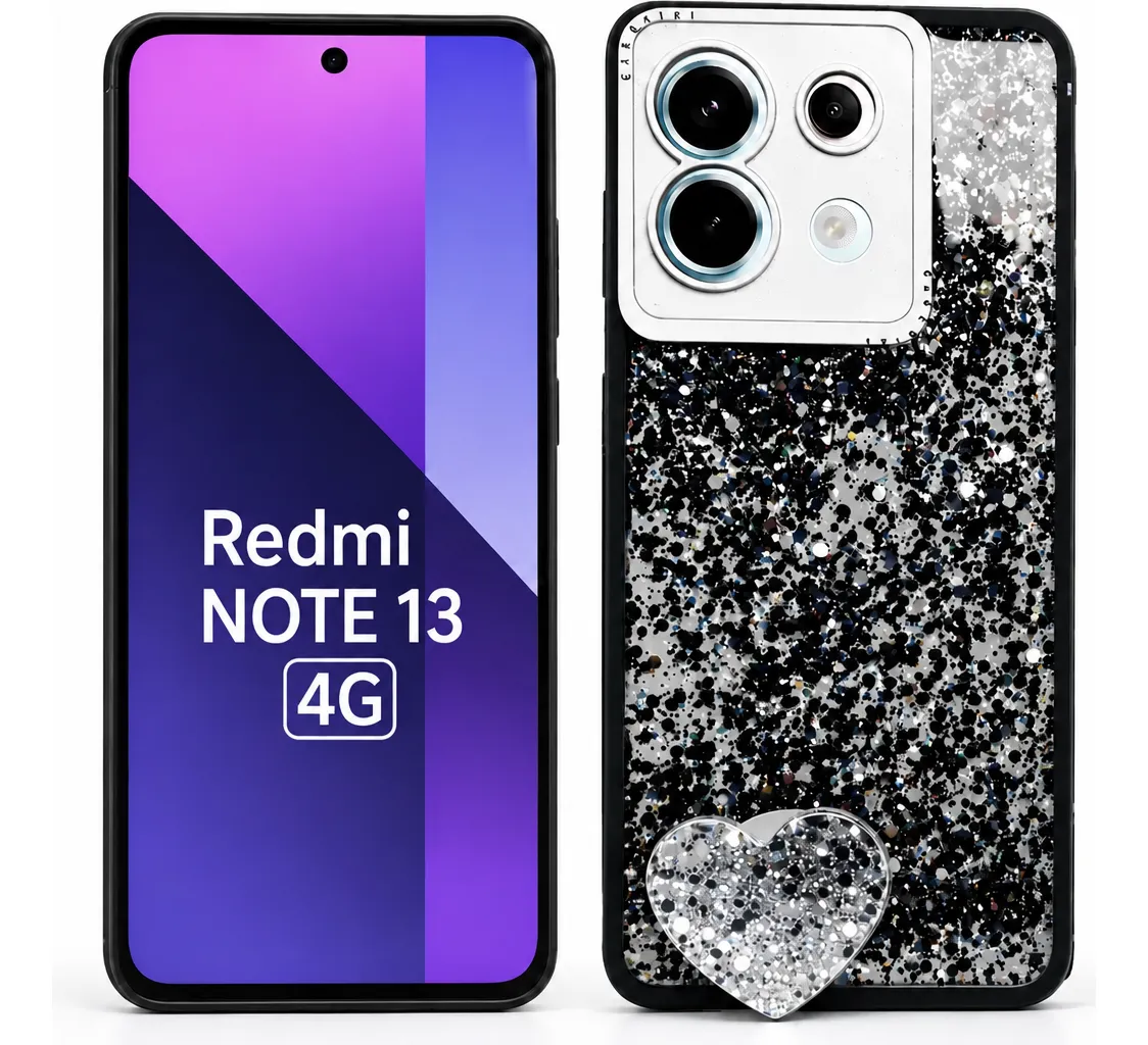 Carcasa para Xiaomi Redmi Note 13 4G Glitter Con Pop Socket Carcasa para Xiaomi Redmi Note 13 4G Glitter Con Pop Socket