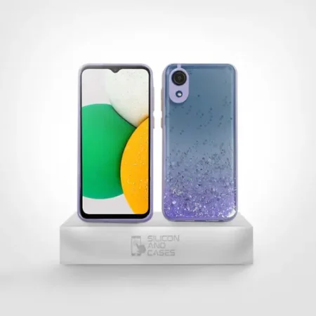 Carcasa Samsung A03 Core Glitter Protección Cámara