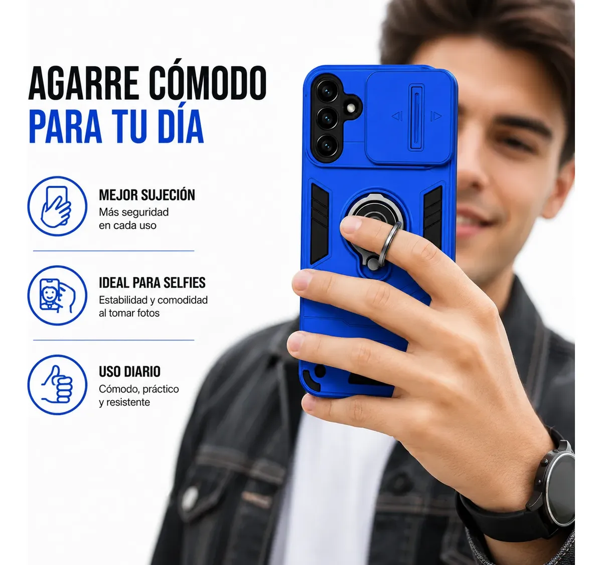 Carcasa para Samsung A36 Anillo Cubre Cámara — vista 5 Carcasa para Samsung A36 Anillo Cubre Cámara — vista 5