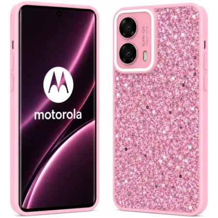 Carcasa para Motorola Edge 50 Fusion Glitter Brillo Incluye Pop Socket — vista 2