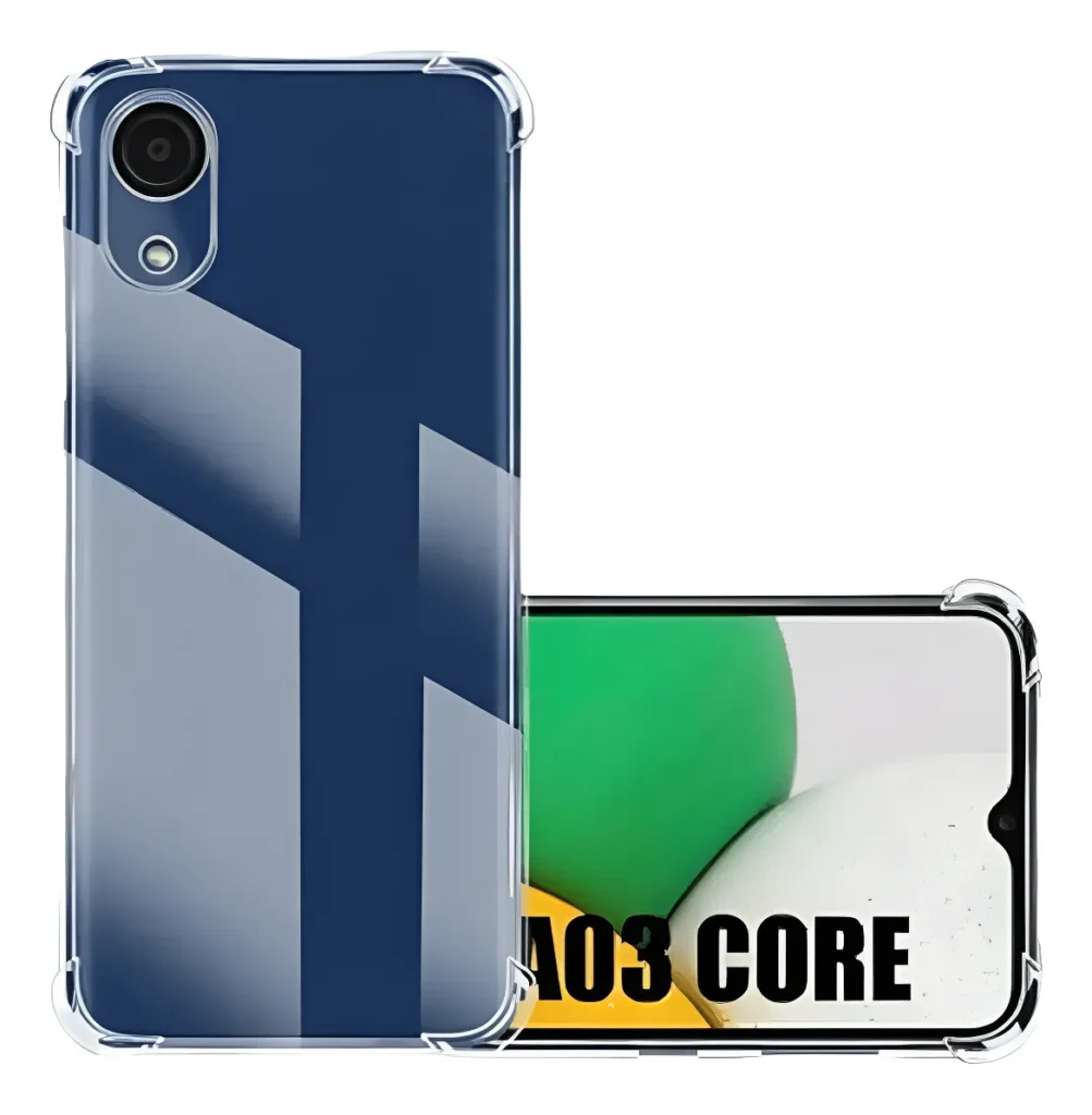 Carcasa para Samsung A03 Core Transparente Antigolpe Clear