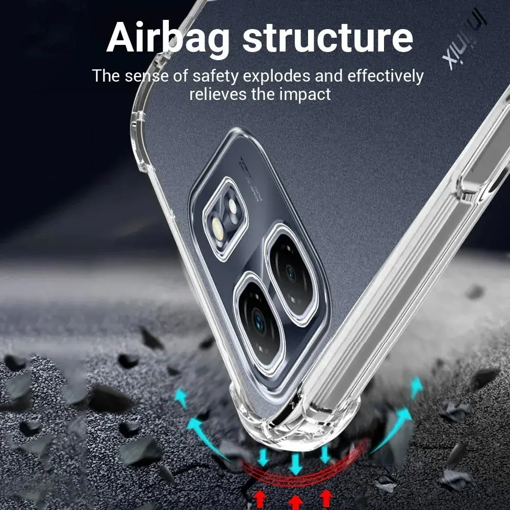 Carcasa Transparente para Infinix Smart 9 Antigolpe — vista 3 Carcasa Transparente para Infinix Smart 9 Antigolpe — vista 3