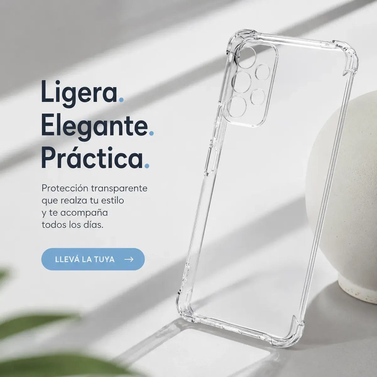 Carcasa para Samsung A13 4G Transparente Antigolpe — vista 7 Carcasa para Samsung A13 4G Transparente Antigolpe — vista 7