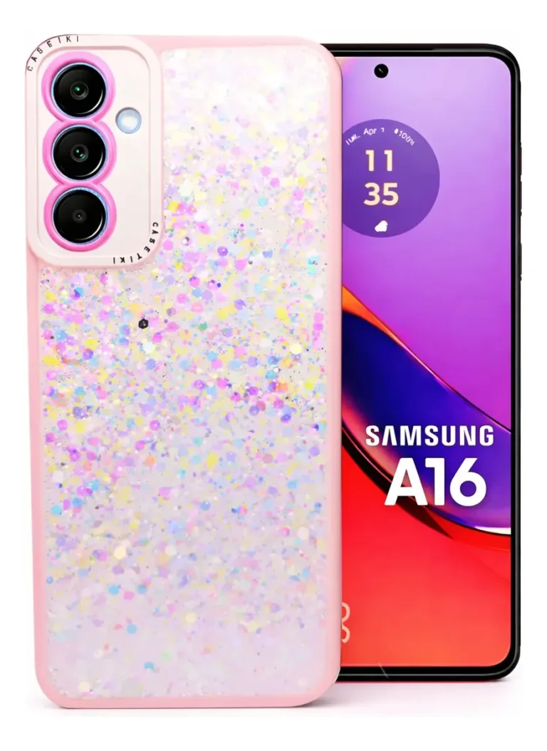 Carcasa para Samsung A16 Glitter Incluye Pop Socket