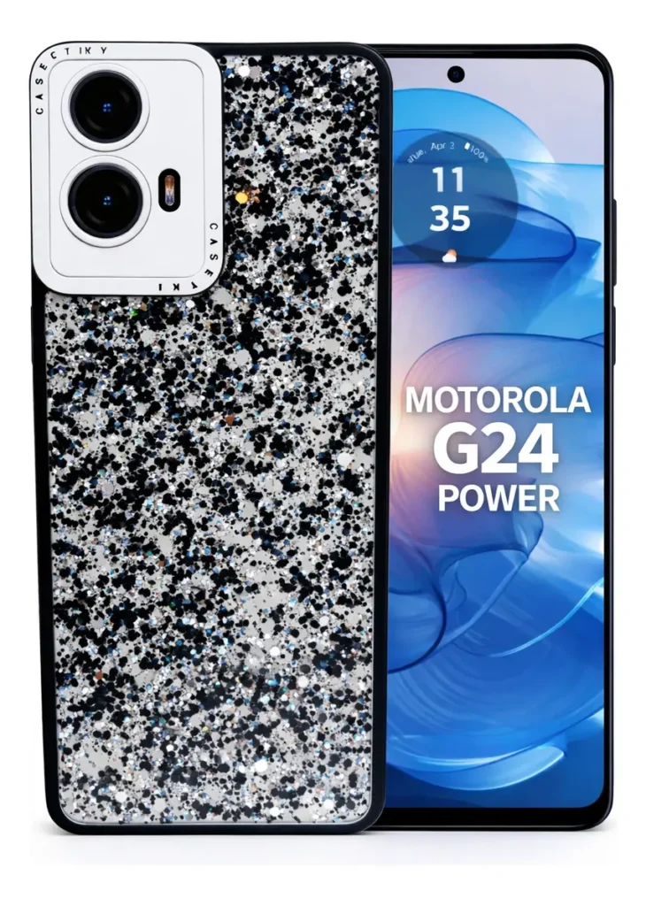Carcasa para Motorola G24 Power Glitter Incluye Pop Socket — vista 2