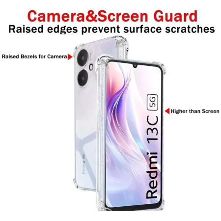 Carcasa Transparente para Xiaomi Redmi 13C 5G Antigolpe — vista 2