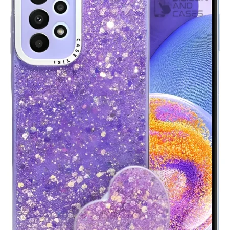 Carcasa para Samsung A33 Glitter Incluye Pop Socket