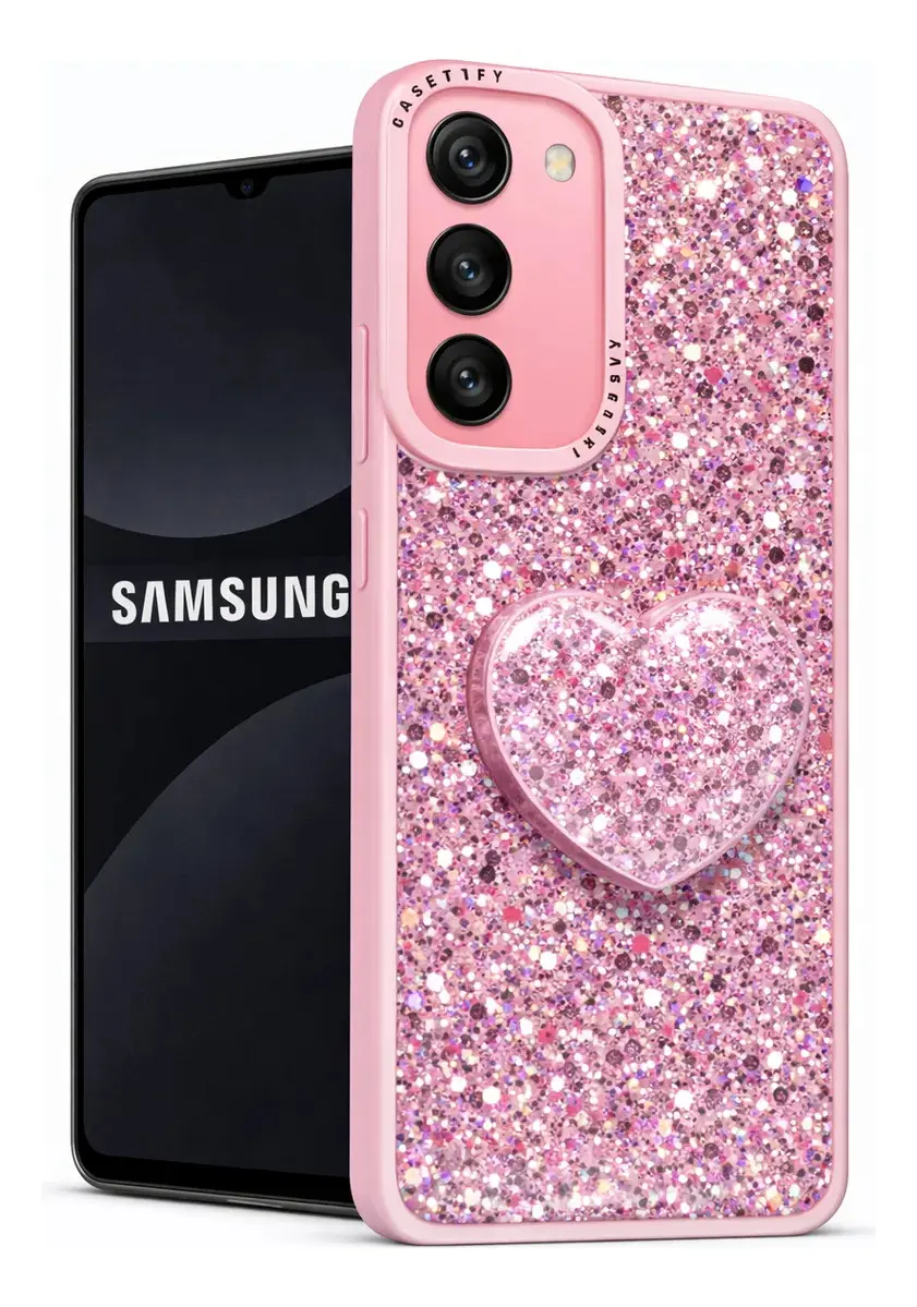 Carcasa para Samsung A17 Glitter Brillo Con Pop Socket — vista 3 Carcasa para Samsung A17 Glitter Brillo Con Pop Socket — vista 3