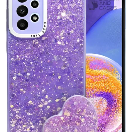 Carcasa para Samsung A53 Glitter Incluye Pop Socket