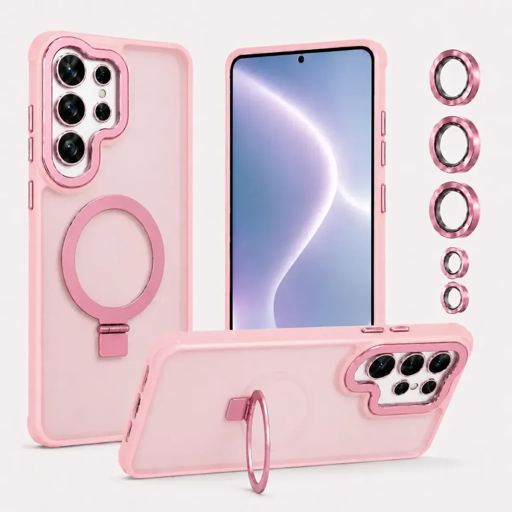 Carcasa Para S26 Ultra Con Magsafe Anillo + Cubre Lentes