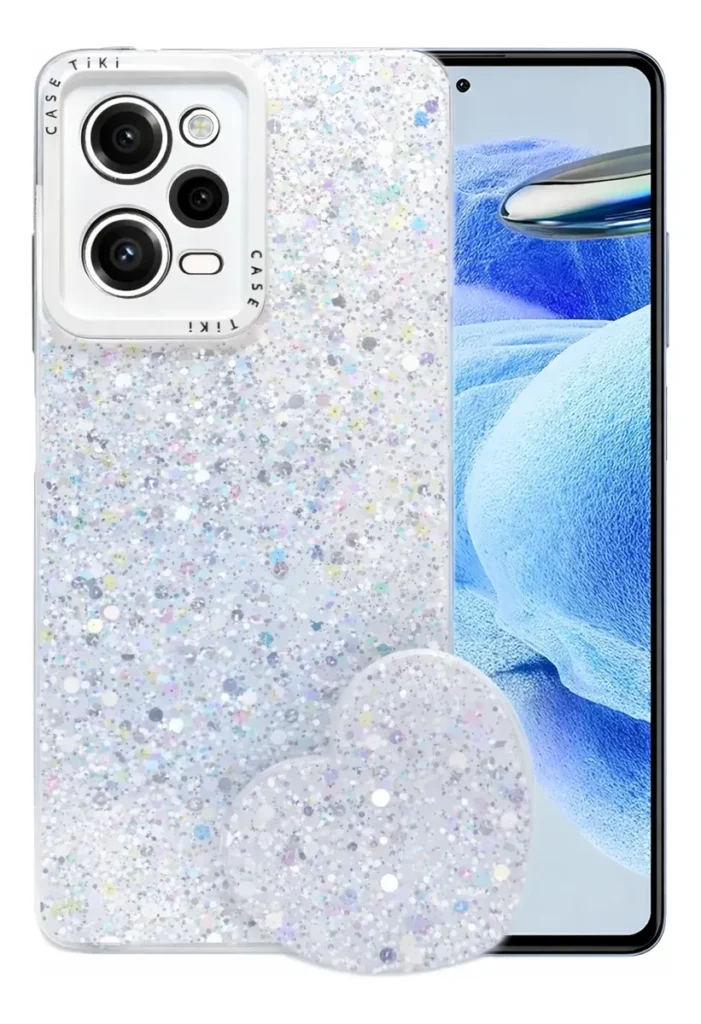 Carcasa para Xiaomi Redmi Note 12 Pro 5G Glitter Pop Socket — vista 2
