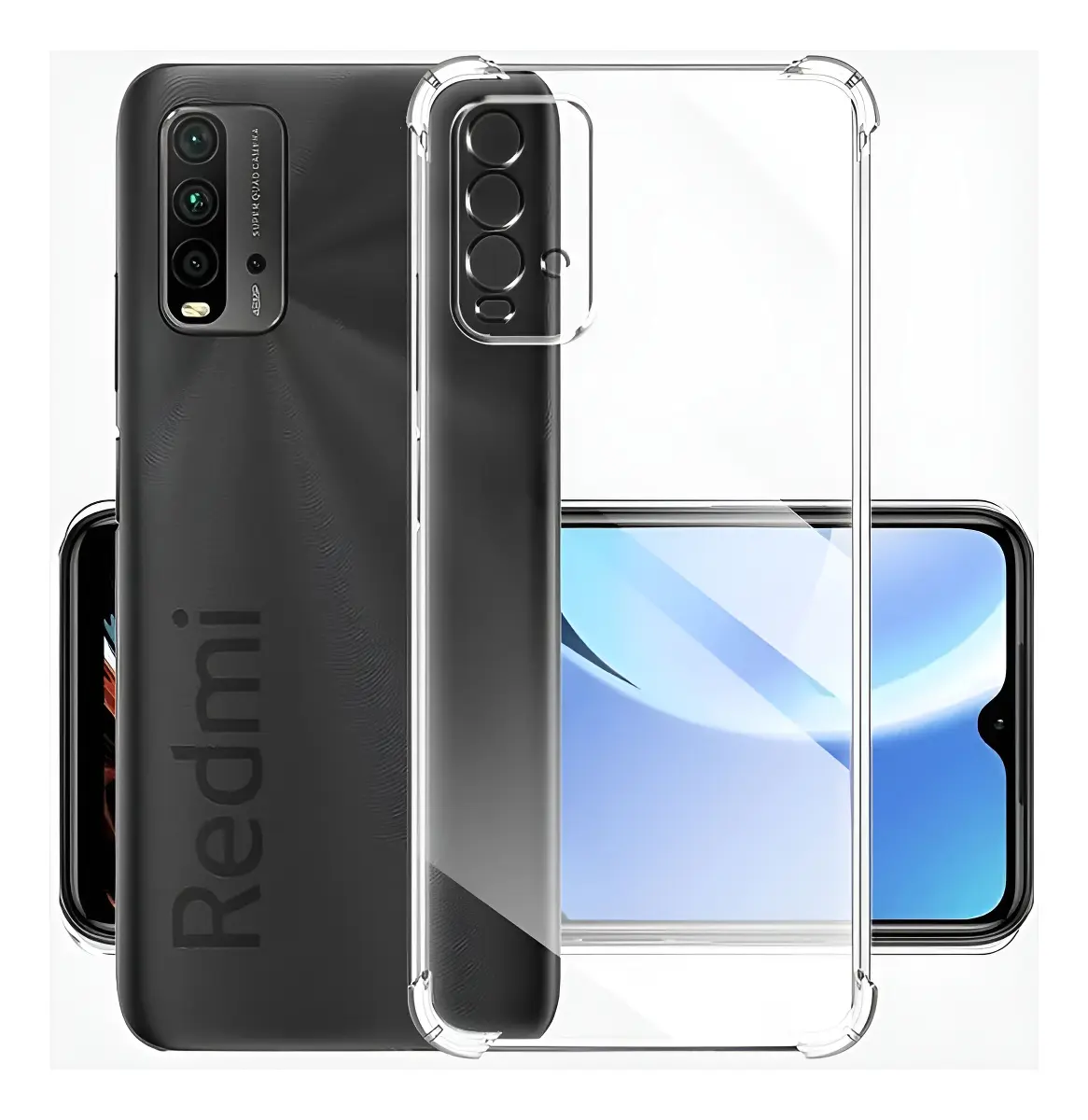 Carcasa para Xiaomi Redmi 9T Transparente Antigolpe Carcasa para Xiaomi Redmi 9T Transparente Antigolpe