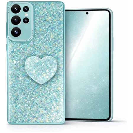 Carcasa para Samsung S25 Ultra Glitter Brillo Con Pop Socket — vista 2
