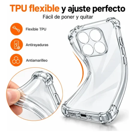 Carcasa Transparente para Xiaomi Redmi Note 14 Pro 4G — vista 2