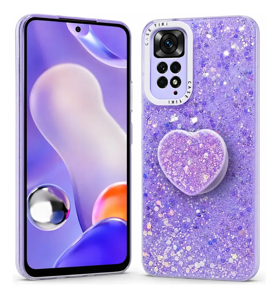 Carcasa para Xiaomi Redmi Note 11 Pro 5G Glitter Pop Socket