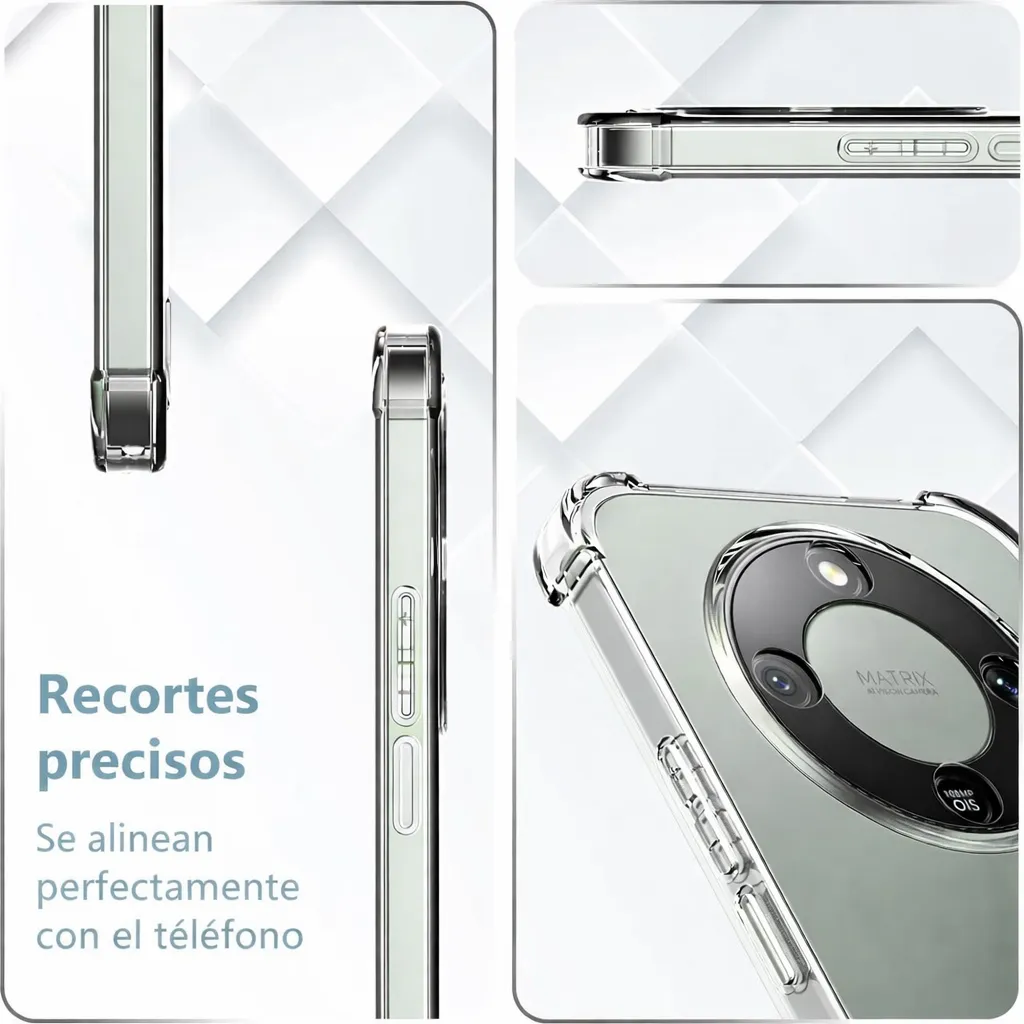 Carcasa Transparente Antigolpe para Honor Magic 8 Lite — vista 4 Carcasa Transparente Antigolpe para Honor Magic 8 Lite — vista 4