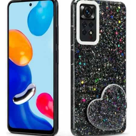 Carcasa para Xiaomi Redmi Note 11 Pro 5G Glitter Pop Socket — vista 2