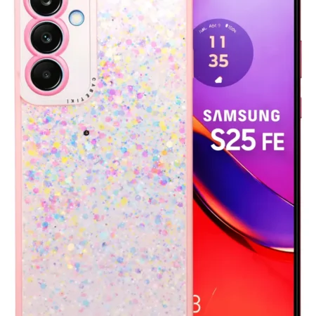 Carcasa para Samsung S25 FE Glitter Brillo Con Pop Socket