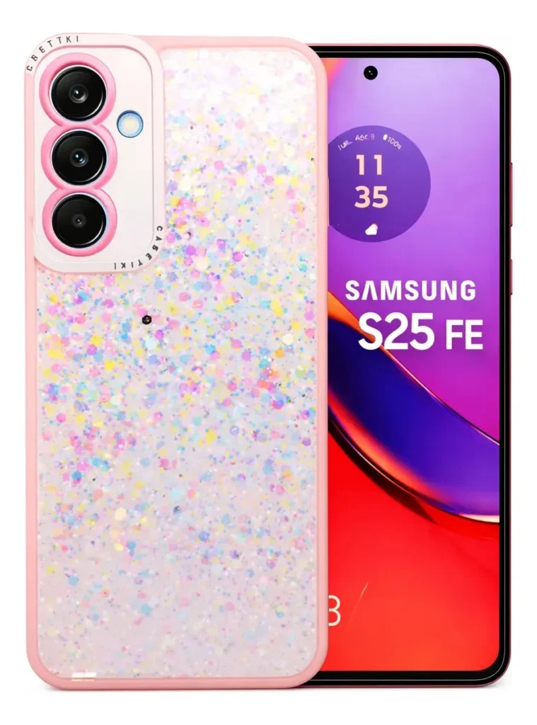 Carcasa para Samsung S25 FE Glitter Brillo Con Pop Socket
