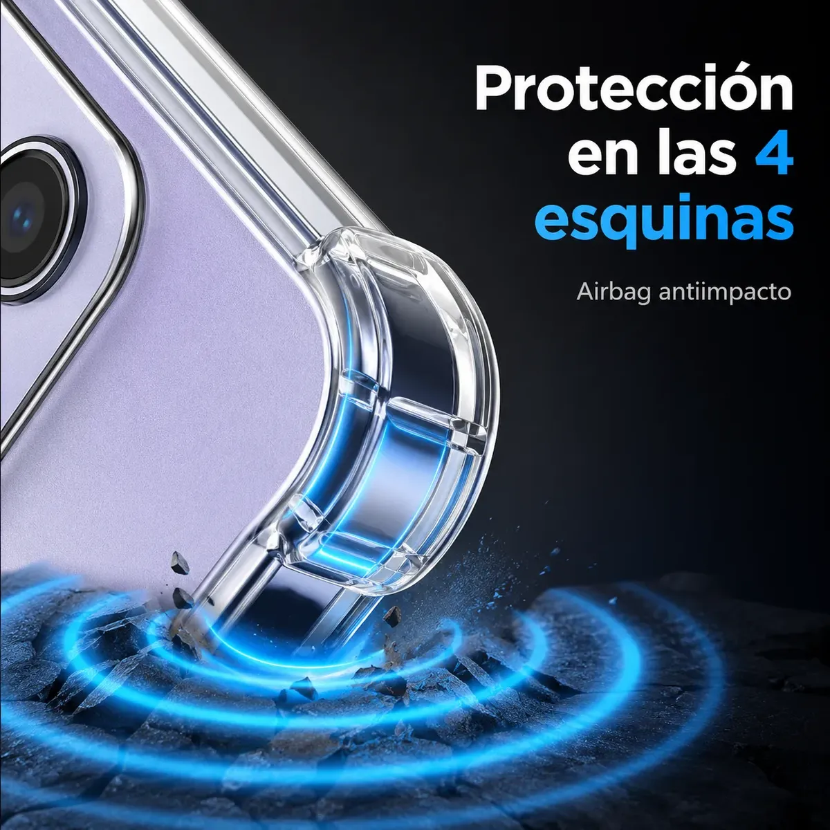 Carcasa para Samsung A13 4G Transparente Antigolpe — vista 6 Carcasa para Samsung A13 4G Transparente Antigolpe — vista 6
