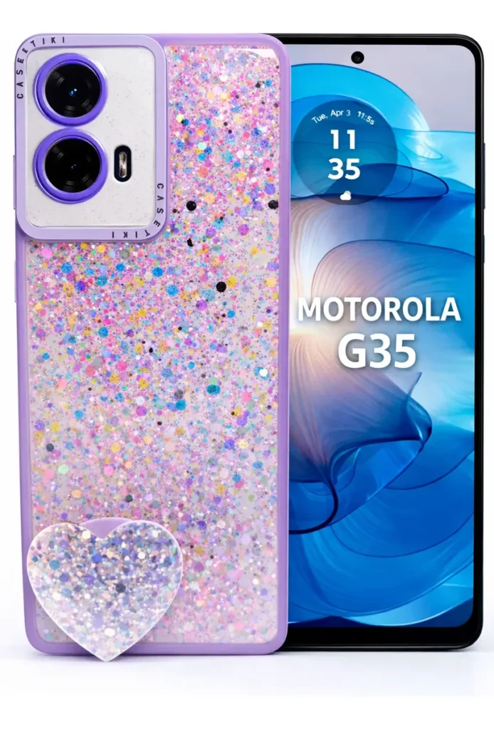 Carcasa para Motorola G35 Glitter Incluye Pop Socket — vista 2