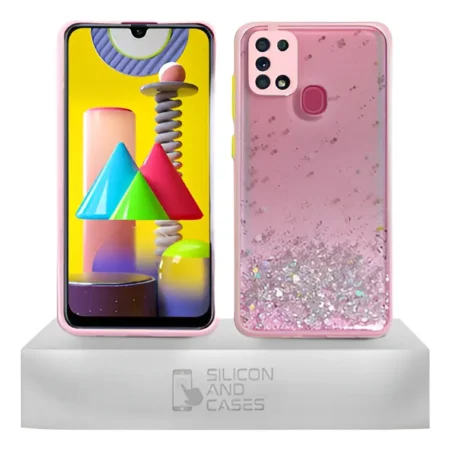 Carcasa Samsung A21S Glitter Protección Cámara