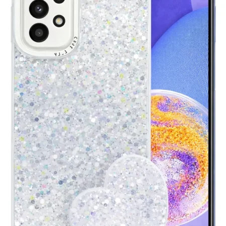 Carcasa para Samsung A34 Glitter Incluye Pop Socket